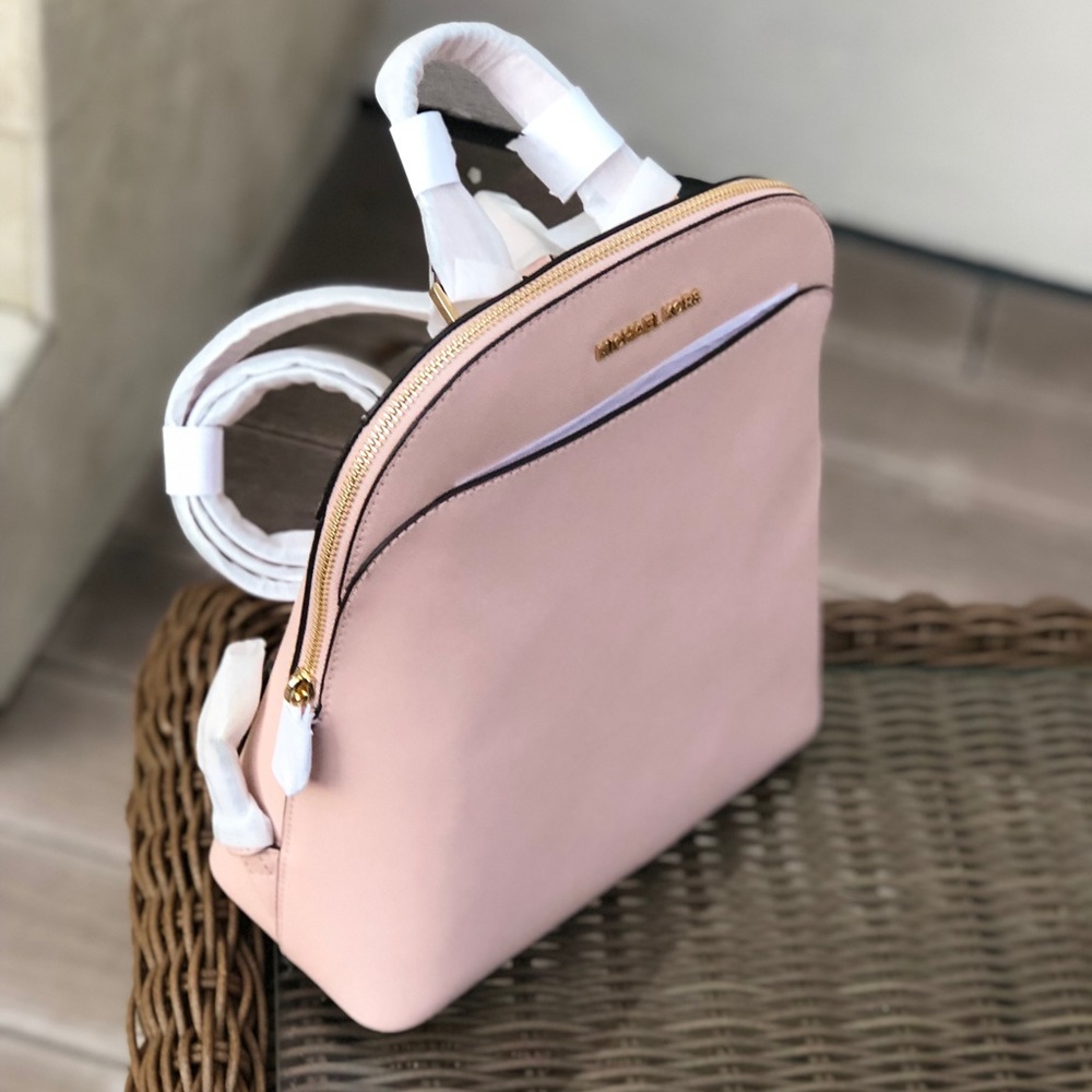 NWT Michael Kors large Emmy leather backpack pink - Picture 2 of 7